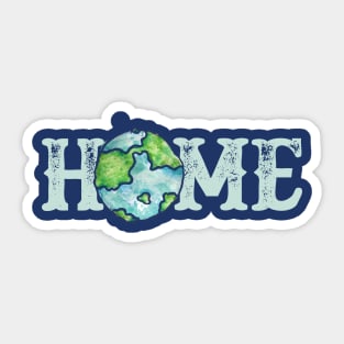 Home Earth Day Sticker